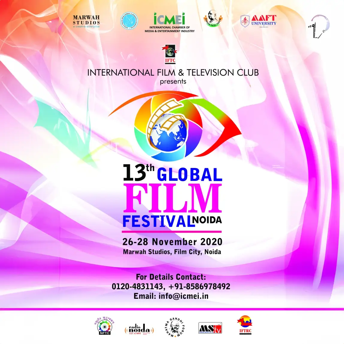 13th Edition of Global Film Festival Noida on 26th November