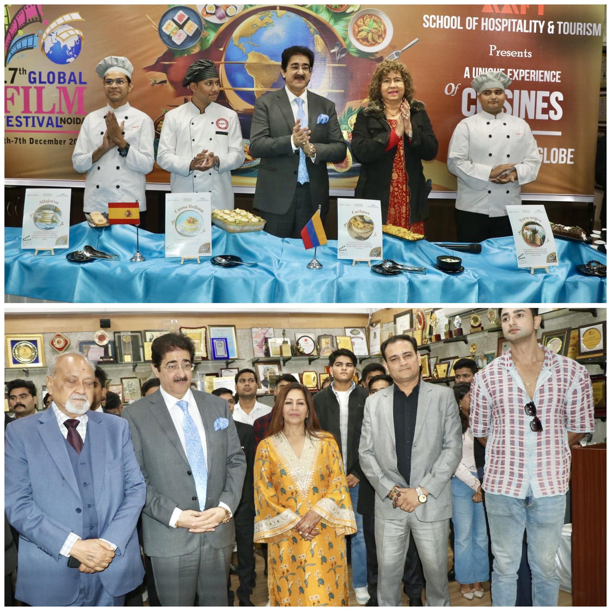 AAFT School of Hospitality and Tourism Showcases Venezuelan Cuisines at the 17th Global Film Festival Noida