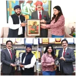 Dr. Sandeep Marwah Honoured with Portrait of Guru Gobind Singh Ji on the Auspicious Occasion of Budh Purnima